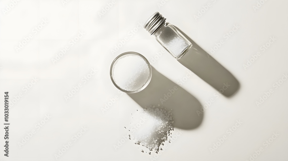Salt shaker set isolated on white background. Salt shaker set isolated on white background.