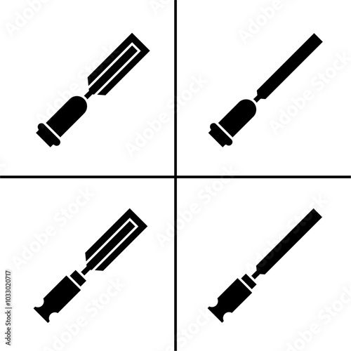 Vector illustration of chisel icon for business. Stock vector design.