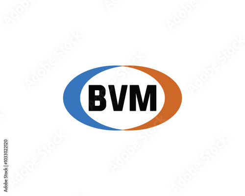BVM logo design vector template. BVM