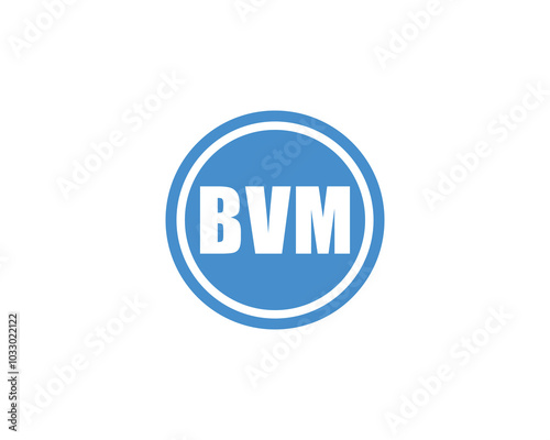 BVM logo design vector template. BVM