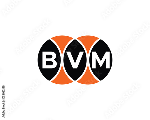 BVM logo design vector template. BVM