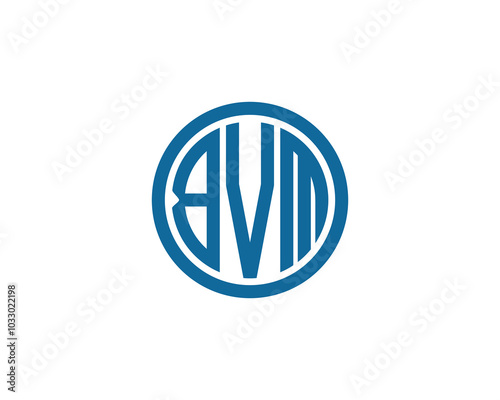 BVM logo design vector template. BVM