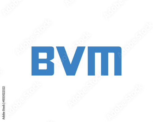 BVM logo design vector template. BVM