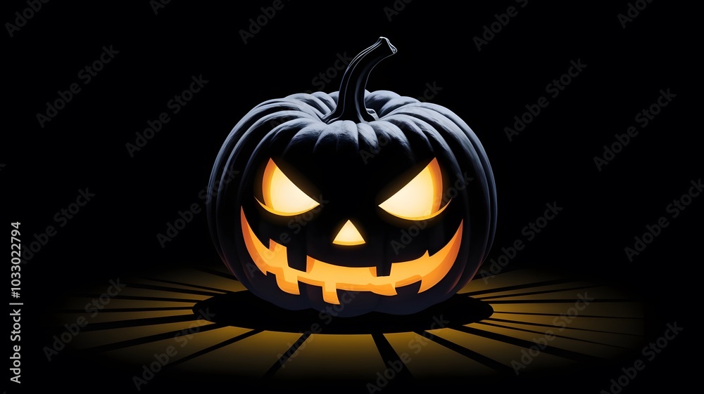 Jack-o-lantern, Halloween pumpkin, Halloween pumpkin on black Jack-o-lantern, Halloween pumpkin, Halloween pumpkin on black