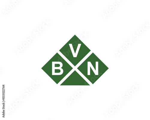 BVN logo design vector template. BVN