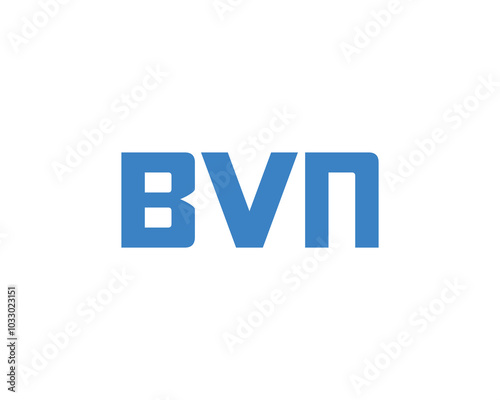 BVN logo design vector template. BVN