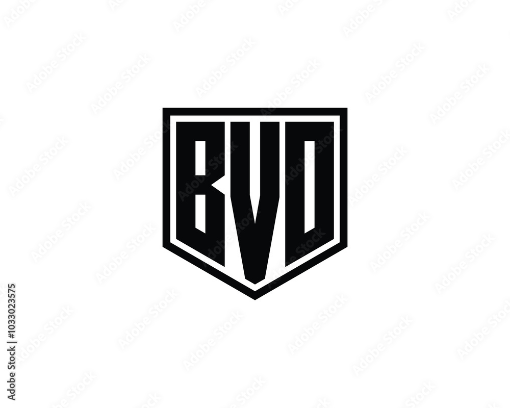 BVO logo design vector template. BVO