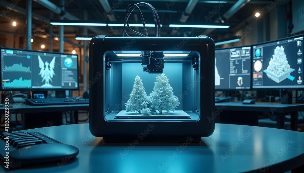 Fototapeta premium Advanced 3D Printing Shaping the Future of Innovative Design