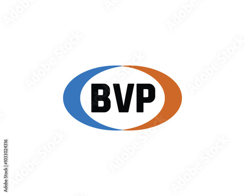 BVP logo design vector template. BVP