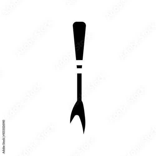 seam ripper dressmaking fashion glyph icon vector. seam ripper dressmaking fashion sign. isolated symbol illustration