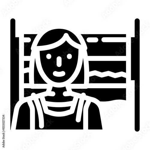 designer dressmaking fashion glyph icon vector. designer dressmaking fashion sign. isolated symbol illustration
