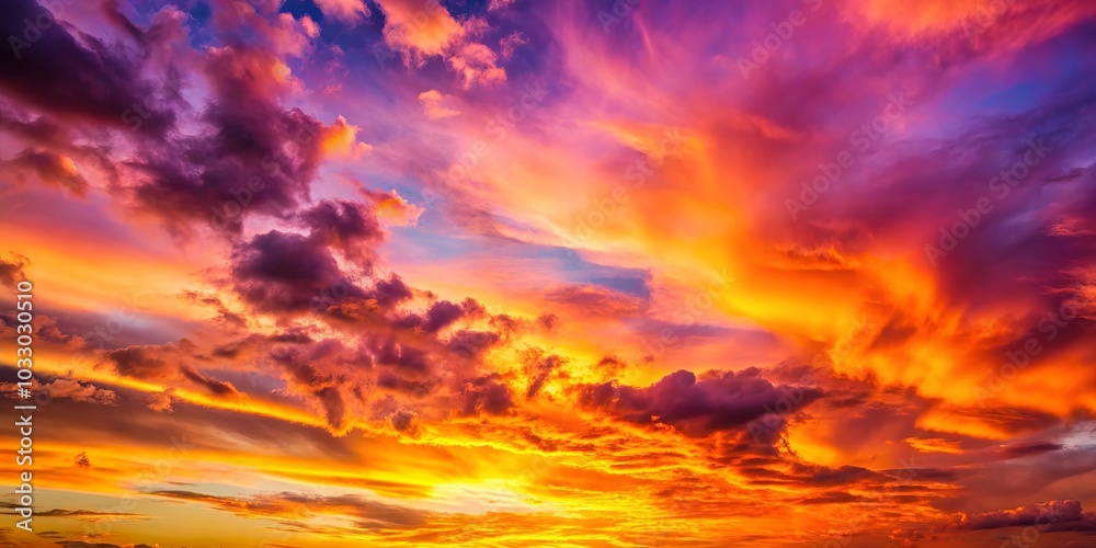 A Vivid Canvas of Crimson, Gold, and Violet Hues Adorn the Sky as the Sun Dips Below the Horizon A Vivid Canvas of Crimson, Gold, and Violet Hues Adorn the Sky as the Sun Dips Below the Horizon