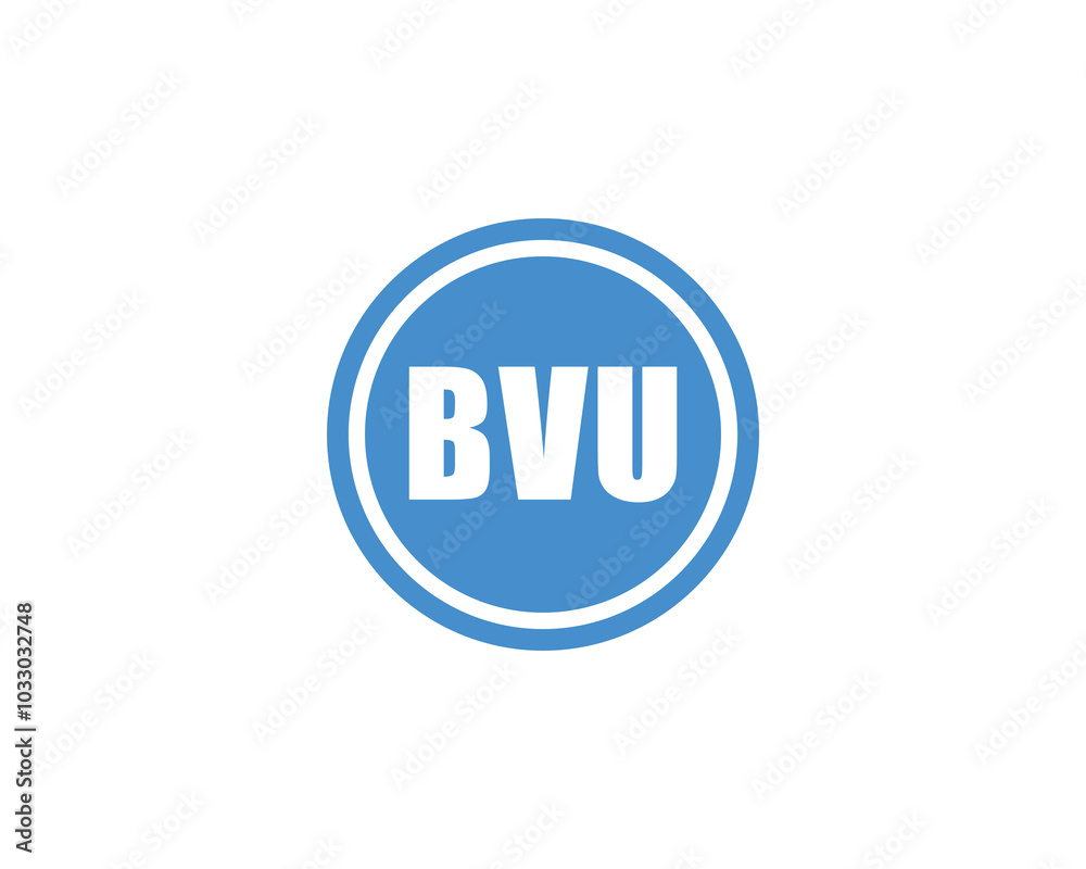BVU logo design vector template. BVU BVU logo design vector template. BVU