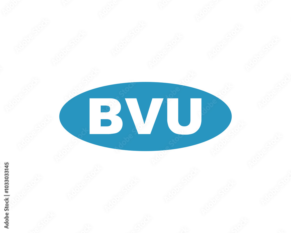 BVU logo design vector template. BVU BVU logo design vector template. BVU