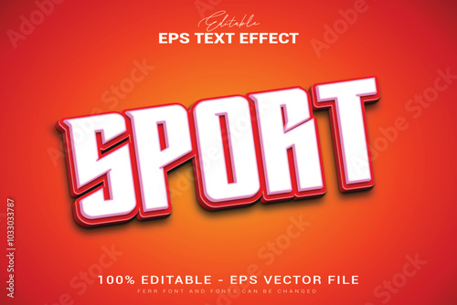 Editable Sport Text Effect Adds Excitement to Your Designs.