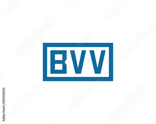 BVV Logo design vector template. BVV