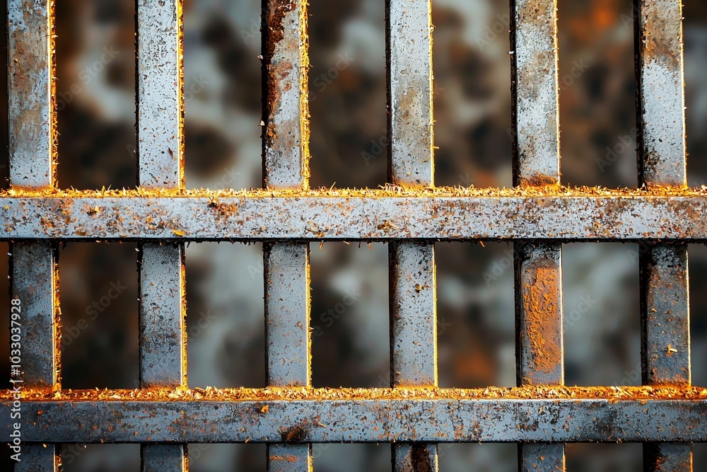 Close Up of Rusty Metal Bars in an Old Prison Cell Close Up of Rusty Metal Bars in an Old Prison Cell