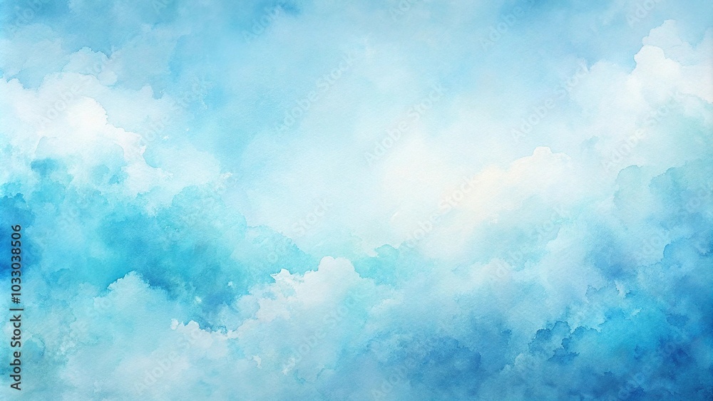 abstract art background, medium shot, watercolor painting, canvas, light blue, white, sky gradient abstract art background, medium shot, watercolor painting, canvas, light blue, white, sky gradient