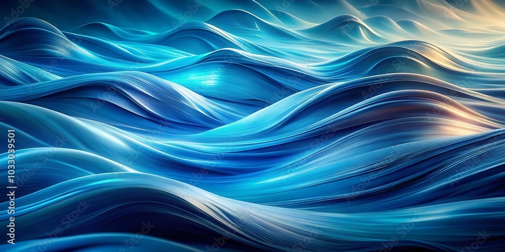 Abstract Blue Wave - Long Exposure Artistry for Stunning Visuals Abstract Blue Wave - Long Exposure Artistry for Stunning Visuals