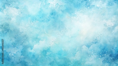 Abstract light sky blue watercolor grunge background Macro