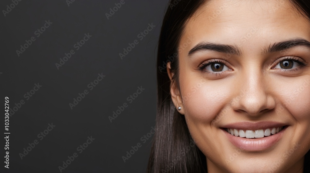 young woman smile