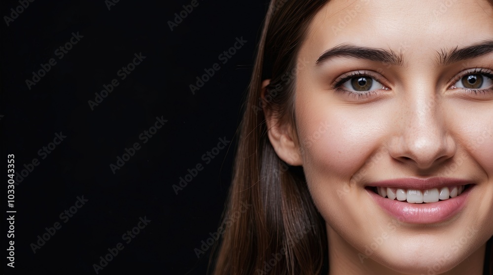 Beautiful young woman studio portrait Beautiful young woman studio portrait
