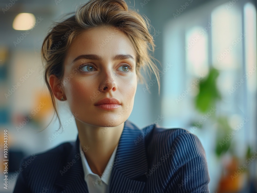 Professional Woman in Business Attire