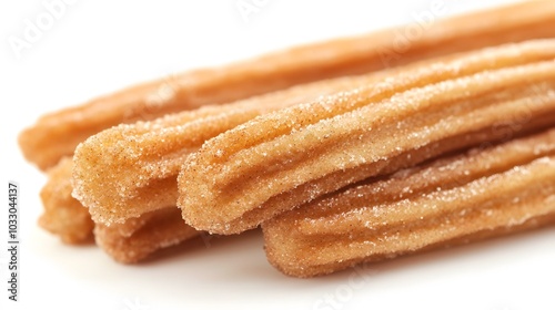 Churros isolated on white background. 