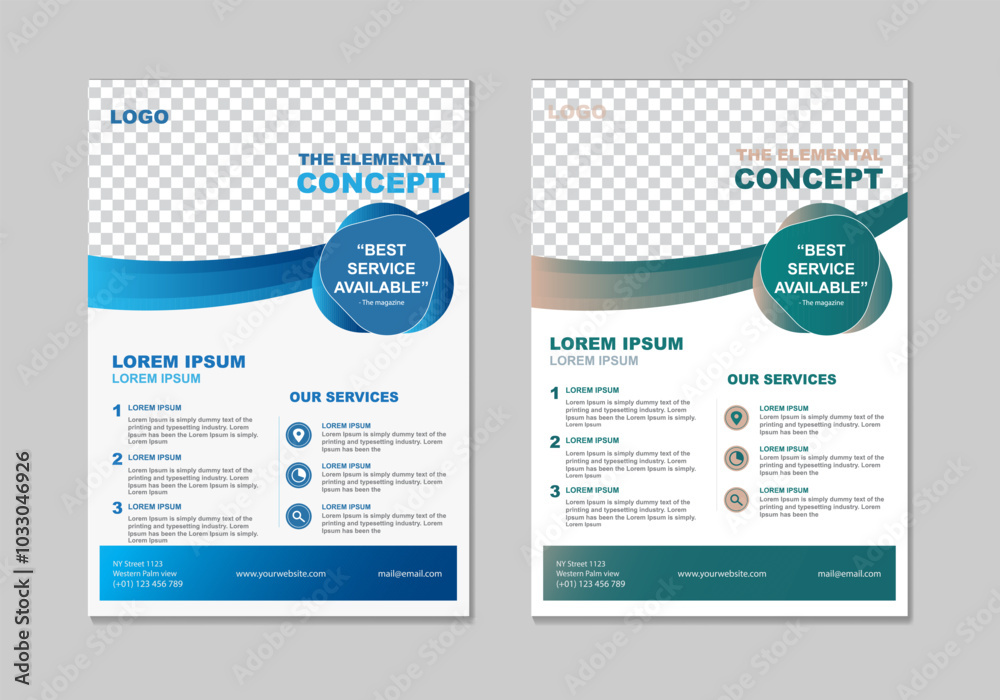 Obraz premium New Business Flyer Tamplate Design Print Ready
