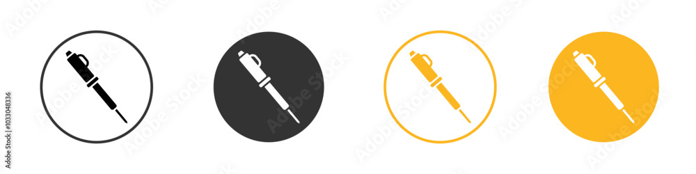 soldering iron icon black and white vector outline sign soldering iron icon black and white vector outline sign