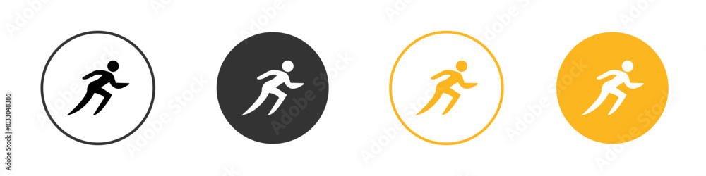 Sprint icon black and white vector outline sign Sprint icon black and white vector outline sign