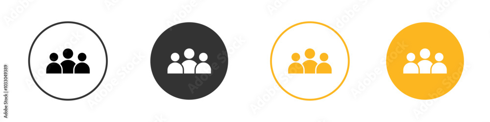 Candidate icon black and white vector outline sign Candidate icon black and white vector outline sign
