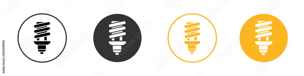 energy efficiency light bulb icon black and white vector outline sign energy efficiency light bulb icon black and white vector outline sign