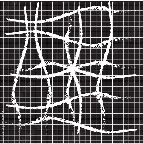 black and white mosaic