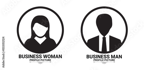 Silhouette head, avatar face, person icon people. Male and female profile. Business Man and Woman profile photo.Vector illustration eps 10