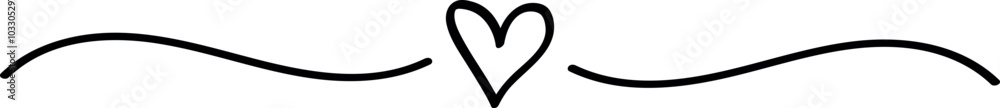 Heart-Shaped Divider for Elegant Designs Heart-Shaped Divider for Elegant Designs