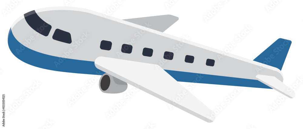 Fototapeta premium 飛行機のイラスト