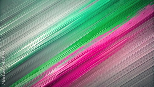 diagonal paint flow in grey, green, and pink colors