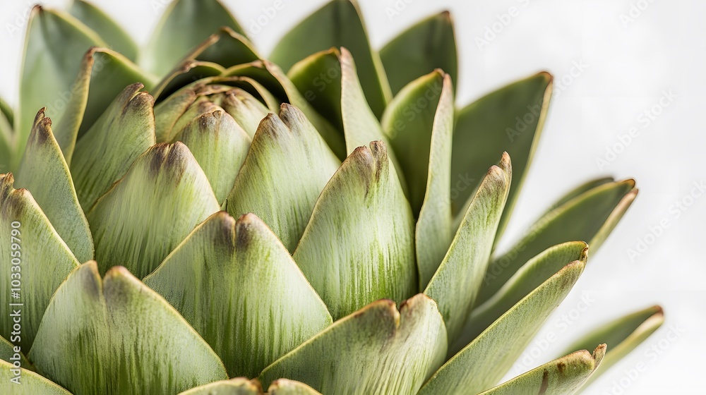 artichoke isolated on white background. 