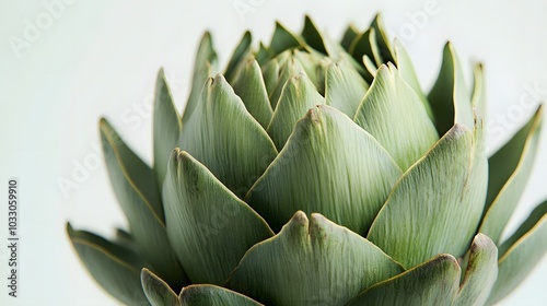 artichoke isolated on white background. 