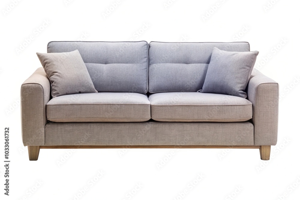 grey comfortable sofa isolated on white background grey comfortable sofa isolated on white background