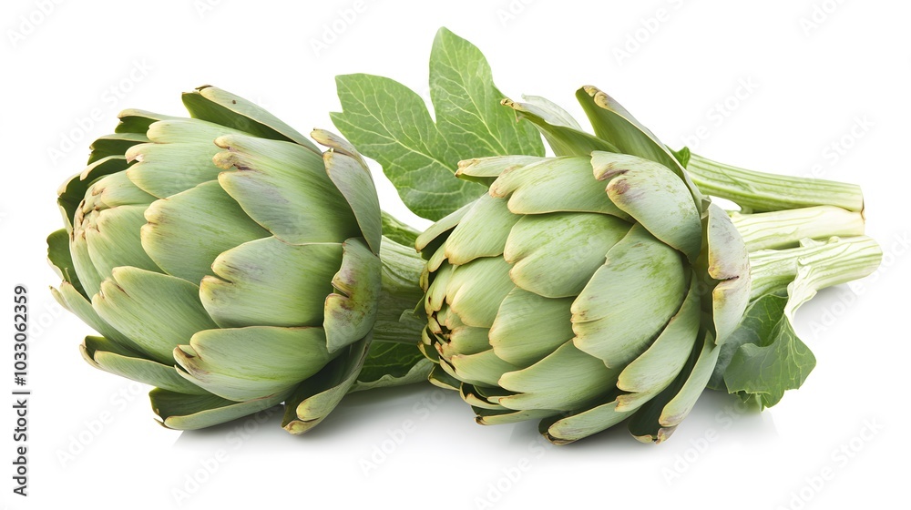 Fototapeta premium artichoke isolated on white background. 