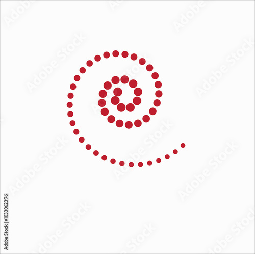 red and white spiral
