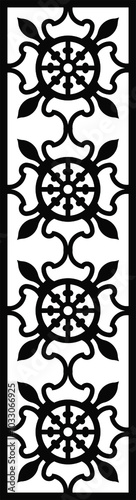 Laser pattern. Set of decorative vector panels for laser cutting cnc