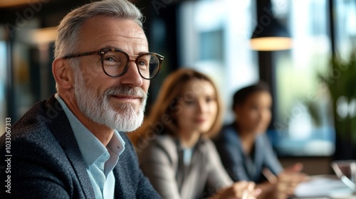 A team of professionals discussing corporate ethics in a modern office, reviewing ethical dilemmas and business responsibility with a focus on integrity