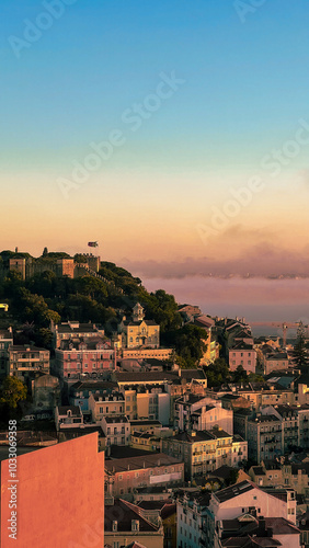 Mountain in the clouds