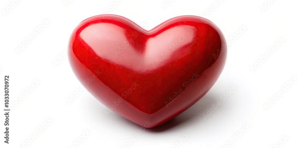 Red heart symbolizing love and passion Red heart symbolizing love and passion