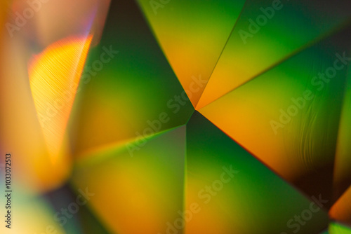 abstract glass triangle background with color gradients