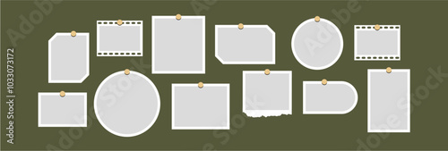 Pictures or photos frame collage layout abstract photo frames and digital photo wall template