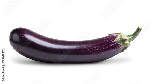 Wallpaper Mural Fresh eggplant isolated on white background with clipping path.  Torontodigital.ca